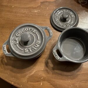 STAUB 2 Grey Mini 10 cm Cocotte